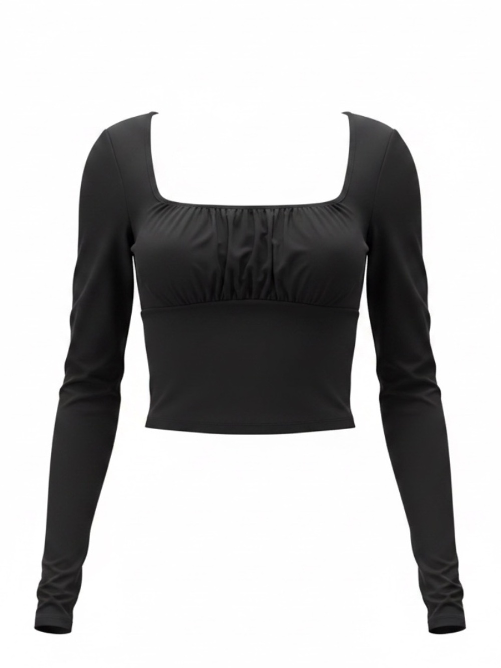 Aritzia Wilfred Free Orbet Long Sleeve Top - Black - Small